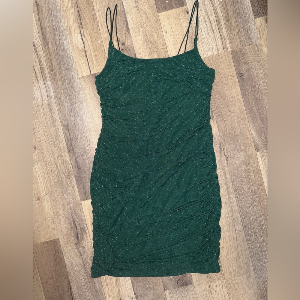 Altard State Green Fitted midi dress
